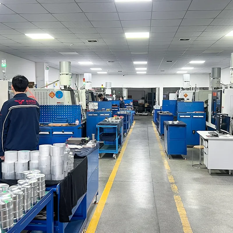 CNC lathe machining area